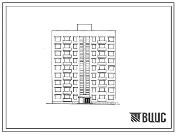 Типовой проект 87-055 Девятиэтажная блок-секция на 36 квартир для строительства в районах с обычными просадочными грунтами и подрабатываемыми горными выработками.