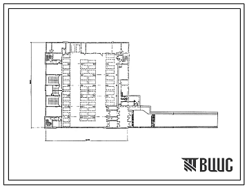 Типовой проект А-II-2700-79/3м Гараж-стоянка подземная типа А на 50 легковых автомобиля для строительства в г. Москве. Шифр 6-79/353 (убежище на 2700 человек, размеры убежища 48м на 46,8м, режимы вентиляции 1,2)