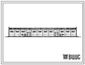 Типовой проект 503-1-80.13.90 Закрытая стоянка на 99 грузовых автомобилей (для строительства в Западно-Сибирской зоне Российской Федерации)