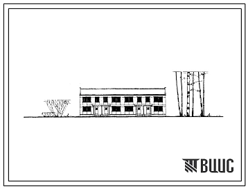 Типовой проект 1-50А-4/68 Двухэтажный четырехквартирный жилой дом (трехкомнатных-2, четырехкомнатных-2) в двух уровнях с полным благоустройством, стены из арболитовых блоков. Для строительства во 2 строительно-климатической зоне. Для леспромхозов.