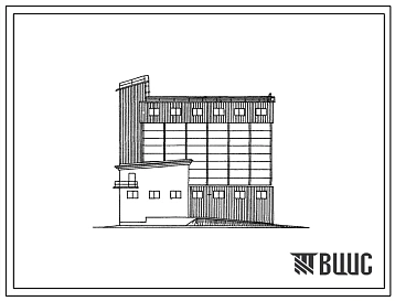 Типовой проект 813-33/72 Склад рассыпных и гранулированных кормов на 480 т
