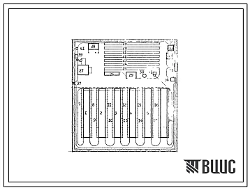 Типовой проект 819-75 Свинооткормочная ферма на 6000 голов при кормлении в зданиях с трансформирующимися стенами.