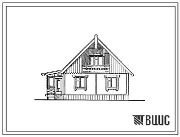 Типовой проект 141-141-27.13.86 Дом с четырехкомнатной квартирой типа 4Б. Общая площадь 87 м2 (СТЕНЫ ИЗ ГАЗОЗОЛОБЕТОННЫХ ПАНЕЛЕЙ, Перекрытия деревянные, Полное инженерное благоустройство, Для Свердловской области Ориентация свободная Одноэтажные, Мансардн