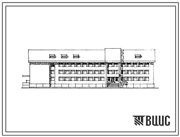Типовой проект 224-01-616м.88 Средняя школа на 11 классов (264 учащихся). Грунты вечномерзлые.  Здание  трехэтажное. Стены из кирпича.