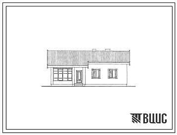 Типовой проект 184-16-47/1 1-этажный 1-квартирный 3-комнатный жилой дом.  Для строительства в 1В климатическом подрайоне, 2 и 3 климатических районах.
