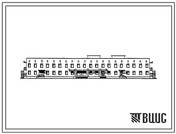 Типовой проект 254-7-10с.86 Унифицированный  палатный корпус для детей  на 60 коек .Сейсмичность 7, 8 баллов. Здание двухэтажное. Стены из кирпича.