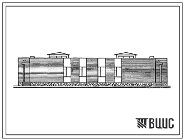 Типовой проект 184-40-71.85 1-этажный 2-квартирный жилой дом с 5-комнатными квартирами. Для строительства в 4А и 4Г климатических подрайонах Каракалпакской АССР.