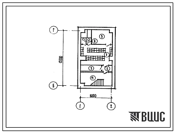 Типовой проект П-1-50(408-32-4.87) Помещения общественного назначения в подвале прачечной-химчистки спецодежды мощностью 300 кг в смену, (убежище на 50 человек, размеры убежища 12м на 6м, режимы вентиляции 1,2).