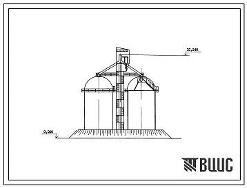 Типовой проект 813-05-10.85 Склад башенного типа для фуражного зерна емкостью 1500 т
