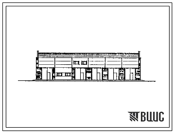 Типовой проект 503-1-86.13.91 Гараж на 10 грузовых автомобилей с закрытой стоянкой. Стены панельные (для строительства в Западно-Сибирской зоне РСФСР)