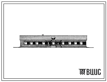 Типовой проект 2-50Б-7/68 Детские ясли-сад на 50 мест, стены брусчатые.