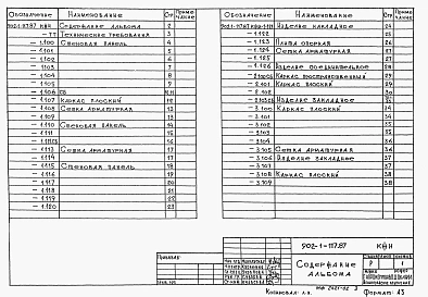 Альбом 6 Строительные решения. Подземная часть. Изделия (из т.п. 902-1-117.87).     