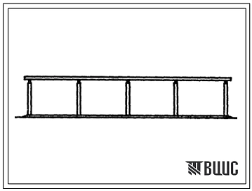 Типовой проект 804-9-6с.84 Трехстенный навес на 12 рабочих лошадей.
