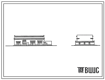 Типовой проект 816-1-134.87 Производственный корпус гаража-мастерской на 4 грузовых автомобиля и 4 трактора