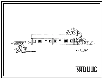 Типовой проект 184-52-46с  Одноэтажный двухквартирный жилой дом с трехкомнатными квартирами. Для индивидуального строительства.
