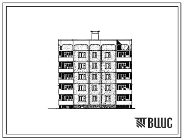 Типовой проект 210-047.13.87 5-этажная блок-секция 1-2-3 на 15 квартир рядовая (для строительства в Нижневартовском районе Тюменской области)