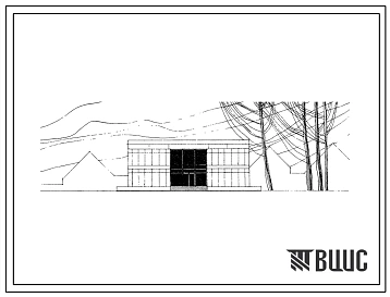 Типовой проект 263-20-44 Административное здание для поселка на 2000 жителей. Для строительства в 1В климатическом подрайоне, во 2 и 3 климатических районах.