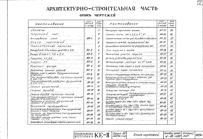 Альбом 1 Архитектурно-строительная , тепломеханическая  части. Отопление и вентиляция