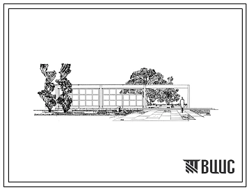Типовой проект 310-3-1 Летние парковые павильоны секционного типа для строительства во 2 и 3 строительно-климатических зонах. Павильон-читальня. Тип Д-1.