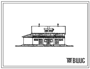 Типовой проект 817-118 Хозяйственная постройка к секционному четырехквартирному жилому дом серии 35