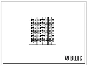 Типовой проект 112-016м.84 Девятиэтажная блок-секция торцевая левая на 35 квартир