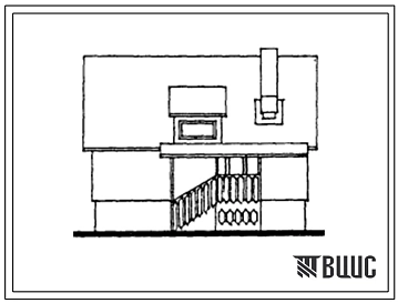 Типовой проект 143-000-748.13.88 Мансардный дом с четырехкомнатной квартирой. Для Латвийской ССР