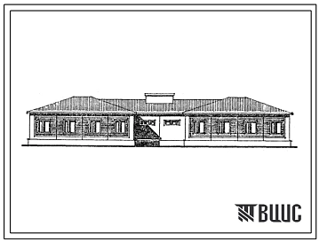 Типовой проект 181-000-319сп.85 1-этажный 2-квартирный жилой дом с 5-комнатными квартирами. Для строительства в 4А климатическом подрайоне сейсмичностью 7 баллов на грунтах 2 типа просадочности.