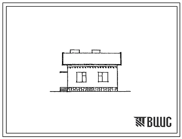 Типовой проект 184-40-90сп.86 Одноэтажный дом с трехкомнатной квартирой. Для индивидуального строительства в сельской местности