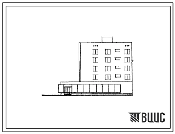 Типовой проект 109-042с Пятиэтажная одинарная блок-секция Т-1Б.1Б.2Б левая на 12 квартир с магазином.