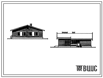 Типовой проект 184-24-116/1 Одноквартирный одноэтажный жилой дом с четырехкомнатной квартирой. Для индивидуальных застройщиков южных районов Украинской ССР.