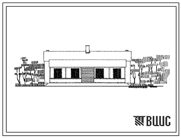 Типовой проект 185-42-65с 1-этажный 2-квартирный жилой дом с однокомнатными квартирами.