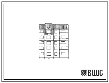 Типовой проект 90-0168.23.87 Компоновочный объемно-планировочный элемент 5 этажный 5.9П (для Владимирской области)
