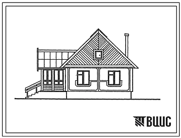Типовой проект 187-000-605.13.87 Дом с трехкомнатной квартирой. Общая площадь 71 м2 (СТЕНЫ ИЗ ЖЕЛЕЗОБЕТОННЫХ ПАНЕЛЕЙ-СКОРЛУП, Для Тверской области Одноэтажные)