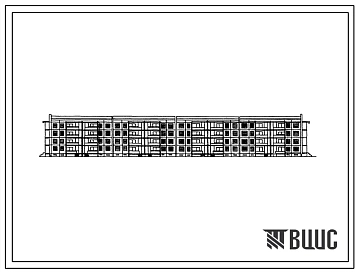 Типовой проект IVз-500ТСП-6/1 Крупнопанельный 4-этажный 8-секционный 72 квартирный дом с квартирами 1Б-2Б-3Б.