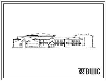 Типовой проект 224-01-686.90 Общеобразовательная неполная средняя школа на 9 классов (108 учащихся). Здание трехэтажное. Стены  из кирпича.
