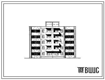 Типовой проект 72-010с/1 Пятиэтажная блок-секция рядовая правая на 19 квартир (однокомнатных 1А-5, двухкомнатных 2А-4, четырехкомнатных 5Б-6). Для строительства в 1А климатическом подрайоне Тувинской АССР сейсмичностью 7 и 8 баллов