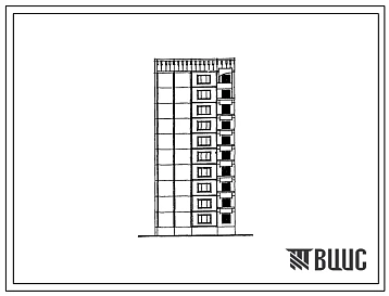 Типовой проект 97-0355с.23.89 10-этажный компоновочный объемно-планировочный элемент КОПЭ 10.4 для Кемеровской области