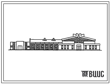Типовой проект 804-2-47.13.87 Конюшня на 20 спортивных лошадей с манежем для тренинга. Для РСФСР