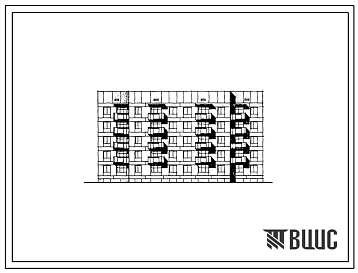 Типовой проект 114-039с/1 Пятиэтажная двухсекционная 30 квартирная рядовая торцовая блок-секция из крупных блоков (двухкомнатных 2А — 10, 2Б — 20). Для строительства в районах сейсмичностью 8 баллов.