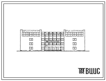Типовой проект 234-2-44 Универсальный учебный корпус техникума на 1920 учащихся. (Со стенами из кирпича).