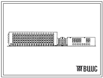 Типовой проект 165-63-70с.13.87 5-этажный дом-интернат на 200 мест для ветеранов труда производственных объединений. Для строительства в Азербайджанской ССР.