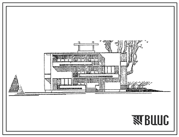 Типовой проект 244-4-20  Летний спальный корпус на 97 мест для туристических баз. Для строительства во II и III строительно-климатических зонах.