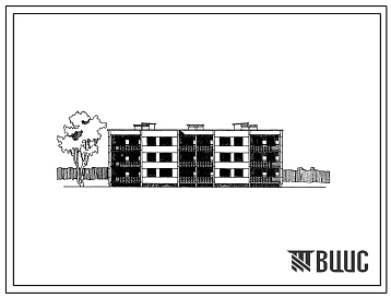 Типовой проект 111-88-16 Трехэтажный  18 квартирный двухсекционный жилой дом с 1-2-х-3-х комнатными квартирами.