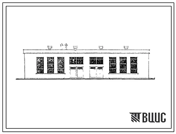 Типовой проект 816-30 Мастерская технического обслуживания сельскохозяйственной техники (80 тракторов, 40 автомашин, 24 комбайна, 450-500 единиц различных машин и инвентаря), стены из кирпича