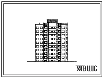 Типовой проект 156-01 Блок-секция девятиэтажная 36-квартирная угловая с торцевыми окончаниями (однокомнатных 1Б — 9, трехкомнатных 3Б — 9, четырехкомнатных 4А — 9, 4А* - 9). Для строительства во IIБ, IIВ климатических подрайонах, II климатическом районе Э