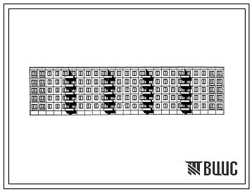 Типовой проект 1МГ-300-9 вар. «ДА» Пятиэтажный пятисекционный крупнопанельный жилой дом на 70 квартир.