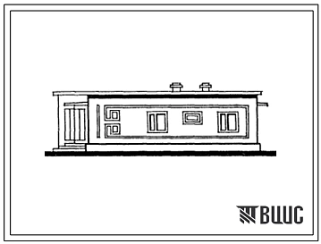 Типовой проект 184-40-136с.87 Одноэтажный одноквартирный жилой дом с 6-комнатной квартирой