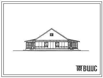 Типовой проект 183-52-134 1-этажный 2-квартирный жилой дом с 3-комнатными квартирами со стенами из крупных керамзитобетонных блоков.