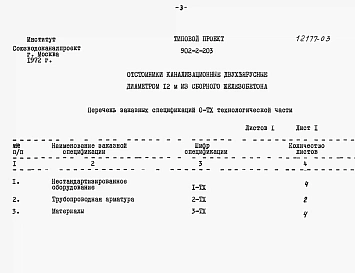 Альбом 3 Заказные спецификации