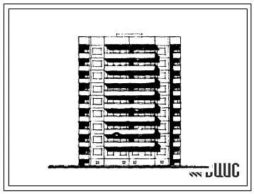 Типовой проект 93-08/1 Блок-секция девятиэтажная 36-квартирная рядовая с торцевыми окончаниями (однокомнатных 1А — 1, двухкомнатных 2Б — 17, трехкомнатных 3Б — 18). Для строительства во IIА климатическом подрайоне.